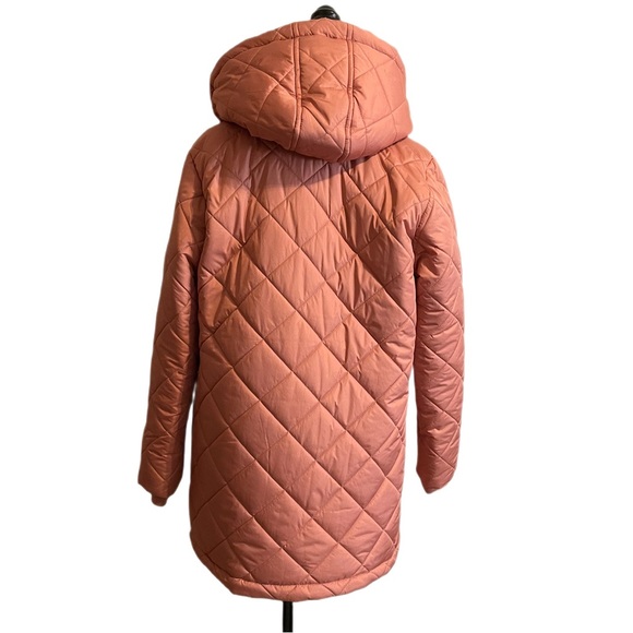 NWOT Maurices Pink Quilted Hooded Puffer Jacket Size L - Picture 5 of 5